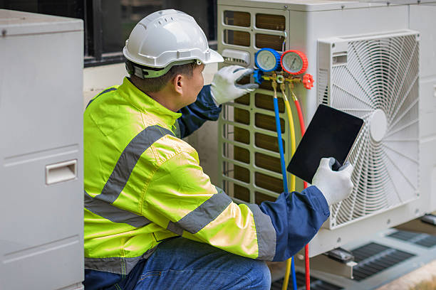 Professional Hvac Installation technician working in Harvey, ND